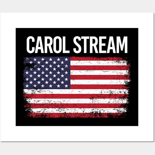 The American Flag Carol Stream Wall Art by flaskoverhand